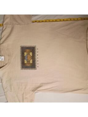 Durango Men's Cream and Tan Tshirt